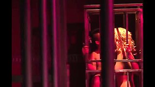 Blonde Babe Cherry Torn Dominated and Ball Gagged in Rough BDSM Fetish Scene