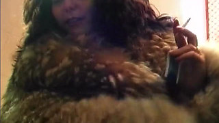 Horny MILF Stuffing Huge Dildo in Highway Adventure