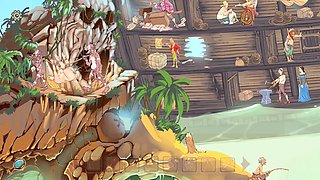 Milf enjoying playful adventures in a cartoon fantasy world