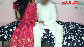 Tharki Sasur fucked very hard with YOUR PRIYA, Hindi Roleplay sex