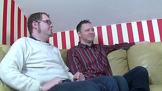 Two Huge Cocks Fucking Tight Housewifes Pussy