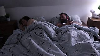 Unplanned sex sharing a bed between stepson and his stepmother