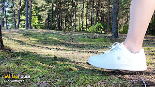 Outdoor Trans Masturbate