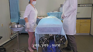 The doctor fucked a nurse with big tits