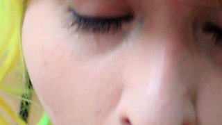 POV Blowjob Green Hair