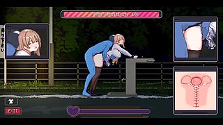 Big-titted Supermarket Clerk Adult Rendezvous - Pixel Anime porn Game Sequences