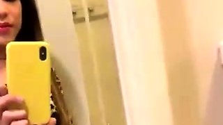 Amateur big cock and big tits tranny solo