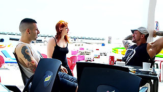 vicki gets fucked nice from behind in car