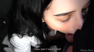 Doctor Visit Turns Into a Blowjob.honey Haze