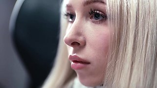 Shemale Time Stop Sex - Big Tits Brunette Grows Futa Cock