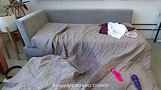 Petite Asian College Girl with Tiny Tits Caught Masturbating by Her English Teacher