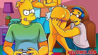 Big Ass Hentai Afternoon - The Simptoons Anal Domination & Double Penetration
