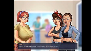 Busty girlfriend wants to give his massive schlong a go in public