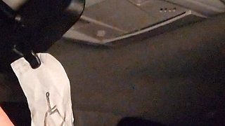 Big Warm Smelly Size 12 on the Dashboard