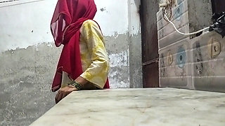Newly Married Hottest Indian Desi Bhabi Fucking with Her Husband's Younger Stepbrother in Doggy Style