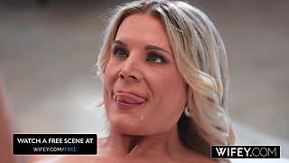 WIFEY Stunning Blonde Hotwife Cameryn Morie Gets Fucked By Another Man While Hubby Watches