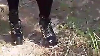 High Heels and Walking in the Woods