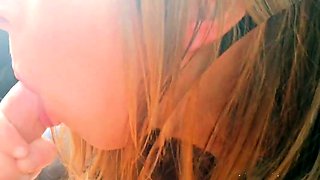 Blonde Swallows Big Cum Load - Oral Sex Extravaganza