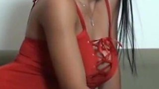 Sofia Cucci enjoys and wets her red briefs