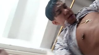 Desi Bhabhi Cheating On Husband - Bathroom Blowjob & Creampie With Big Cock