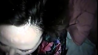 Girl Gives Blowjob, Hubby Delivers Big Facial