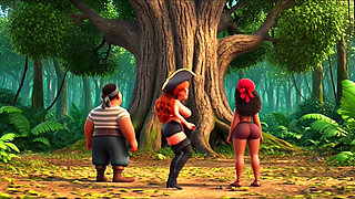 Sensual Pirate Adventure: Building the Tropical Hideout. Created by AI