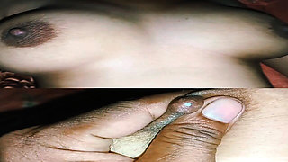 One Night with Desi Wife, Hot Figure Boobs Ass Pussy Touched and Heated