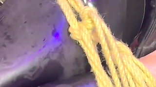 Suspended in Rope for a Good Fisting
