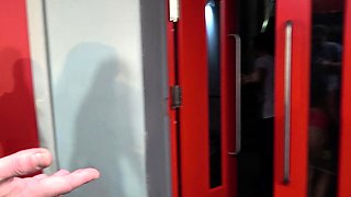 Interracial POV blowjob by exciting brunette girl