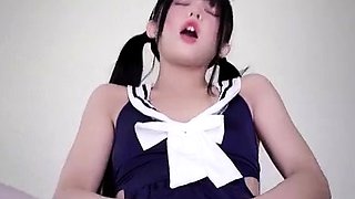 Japanese solo masturbation