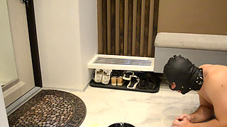 Pissing for My Slave Guard