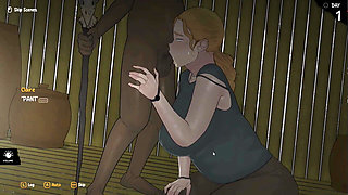 Hentai Game - Arrival of the Goddess - Part 1 Hot Sexy Blonde Woman Perform Paizuri & Intense Blowjob for the Tribe Chief