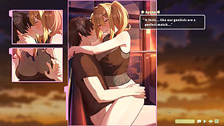 Hentai Game - Summer Clover - Ferris Wheel Sex - Fucking the Blonde on the Ferris Wheel