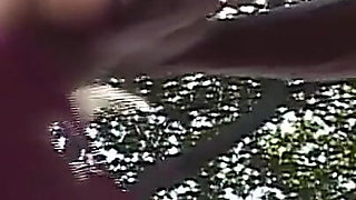 Outside in the Park She Blows His Thick Cock